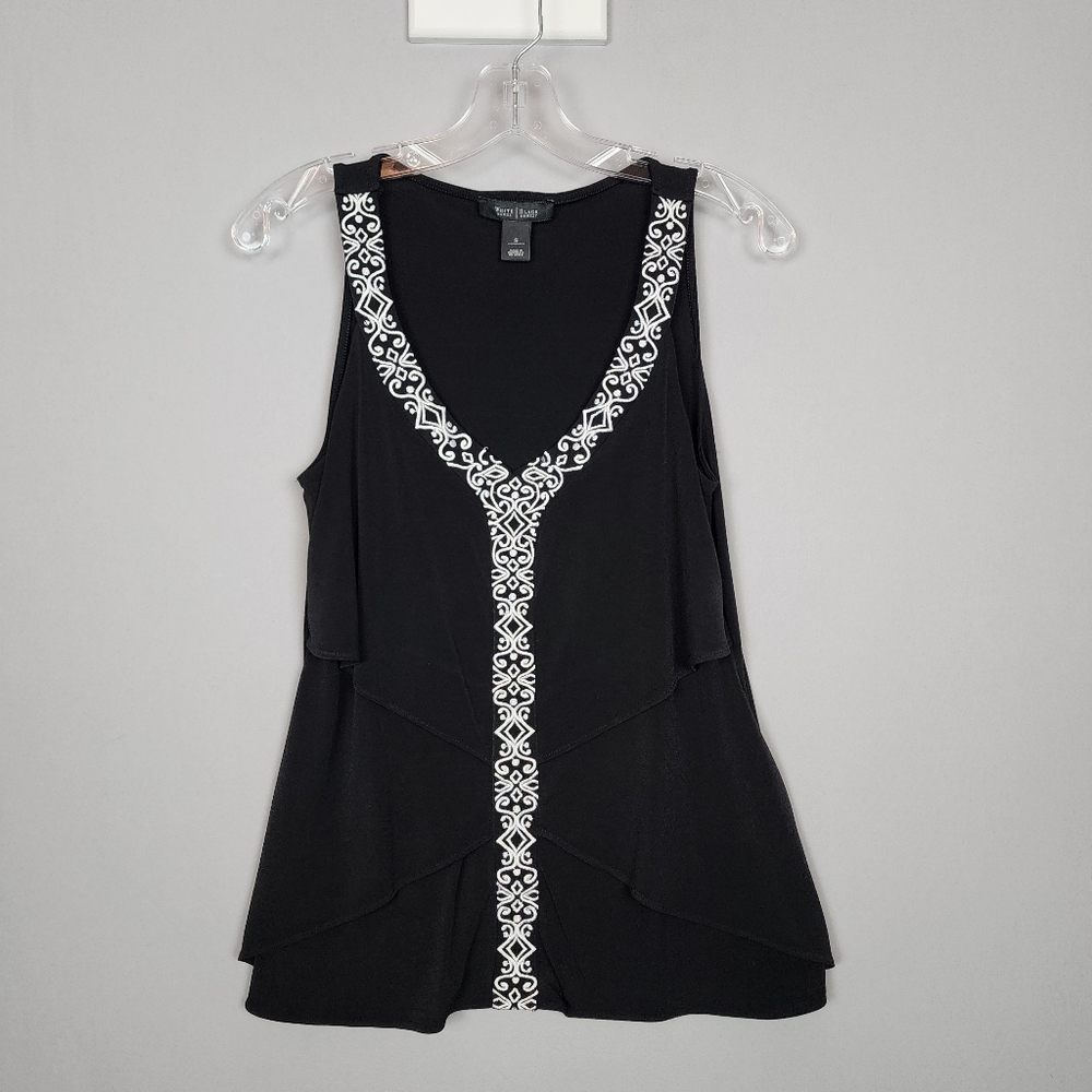 WHBM Black Sleeveless Shirt Sz Small